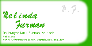 melinda furman business card